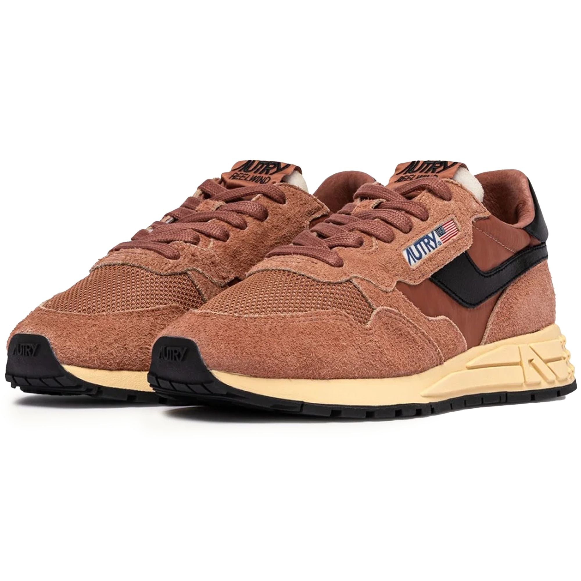 Autry Reelwind Low Sneakers - Mocha/Black
