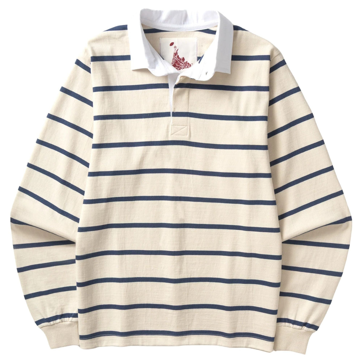 Opensider Classic Rugby Shirt - Off White Multi-Stripe