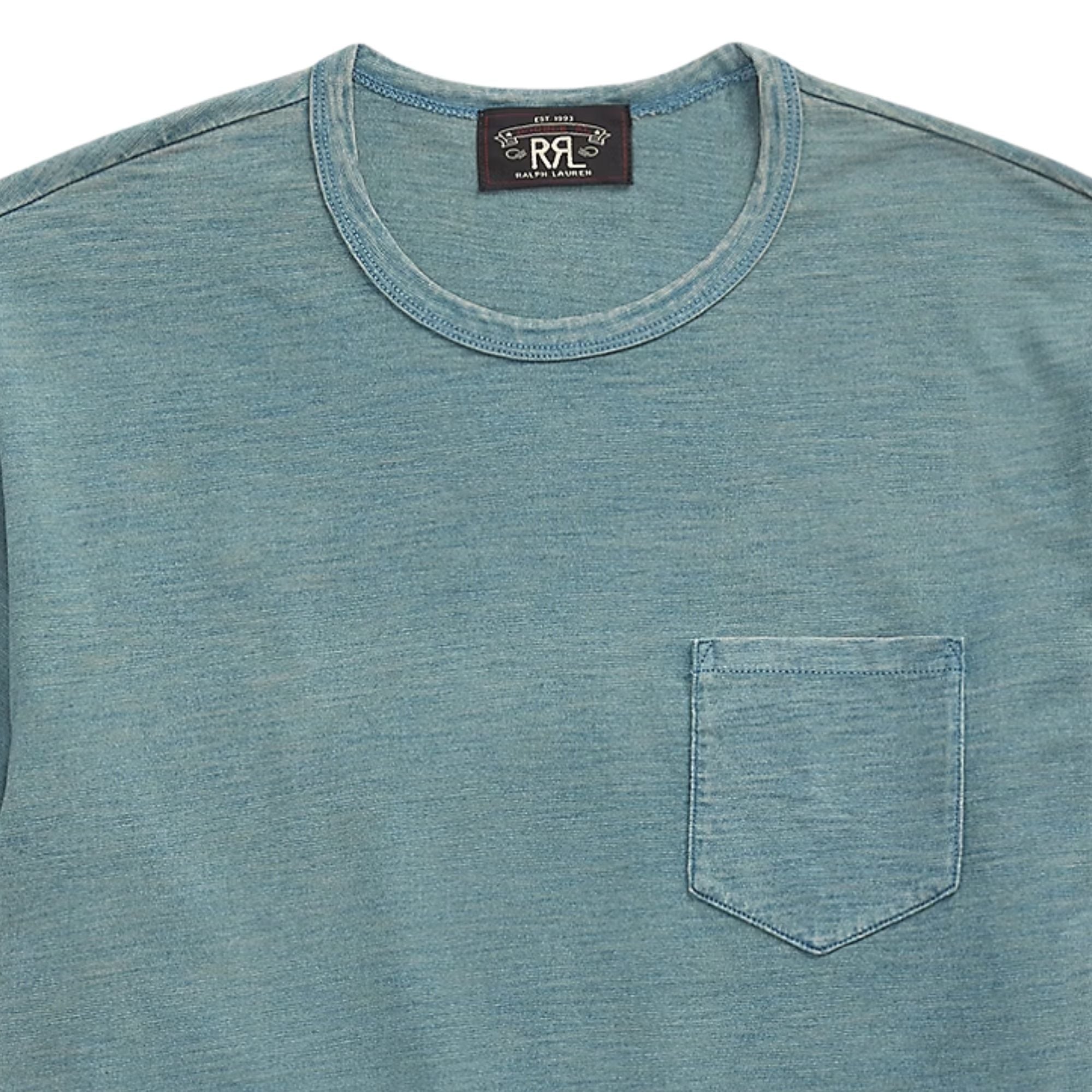 RRL by Ralph Lauren Jersey Pocket T-Shirt - Indigo Blue