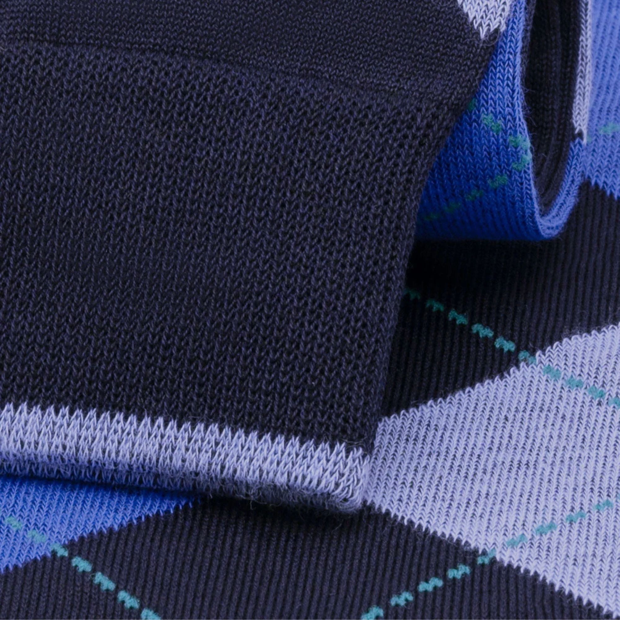 Stuarts London Brian Oak Argyle Socks - Blue