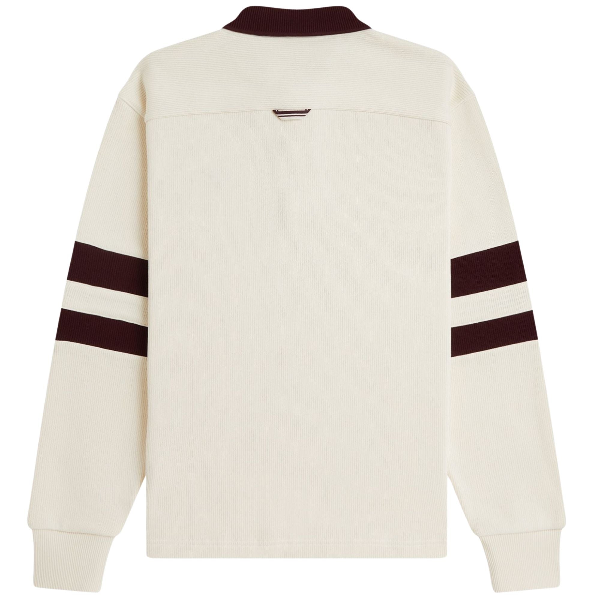 Fred Perry Tipped Collared Sweatshirt - Ecru