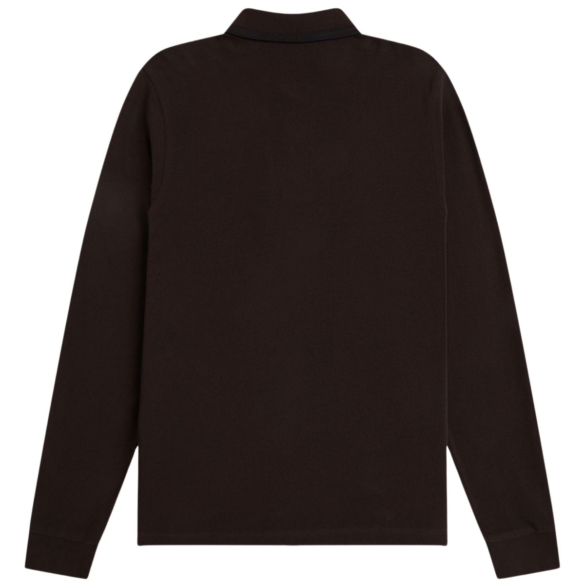 Fred Perry Long Sleeve Tipped Shirt - Rich Brown