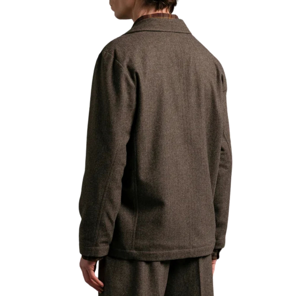 Kestin Herringbone Wool Blend Stac Blazer - Olive