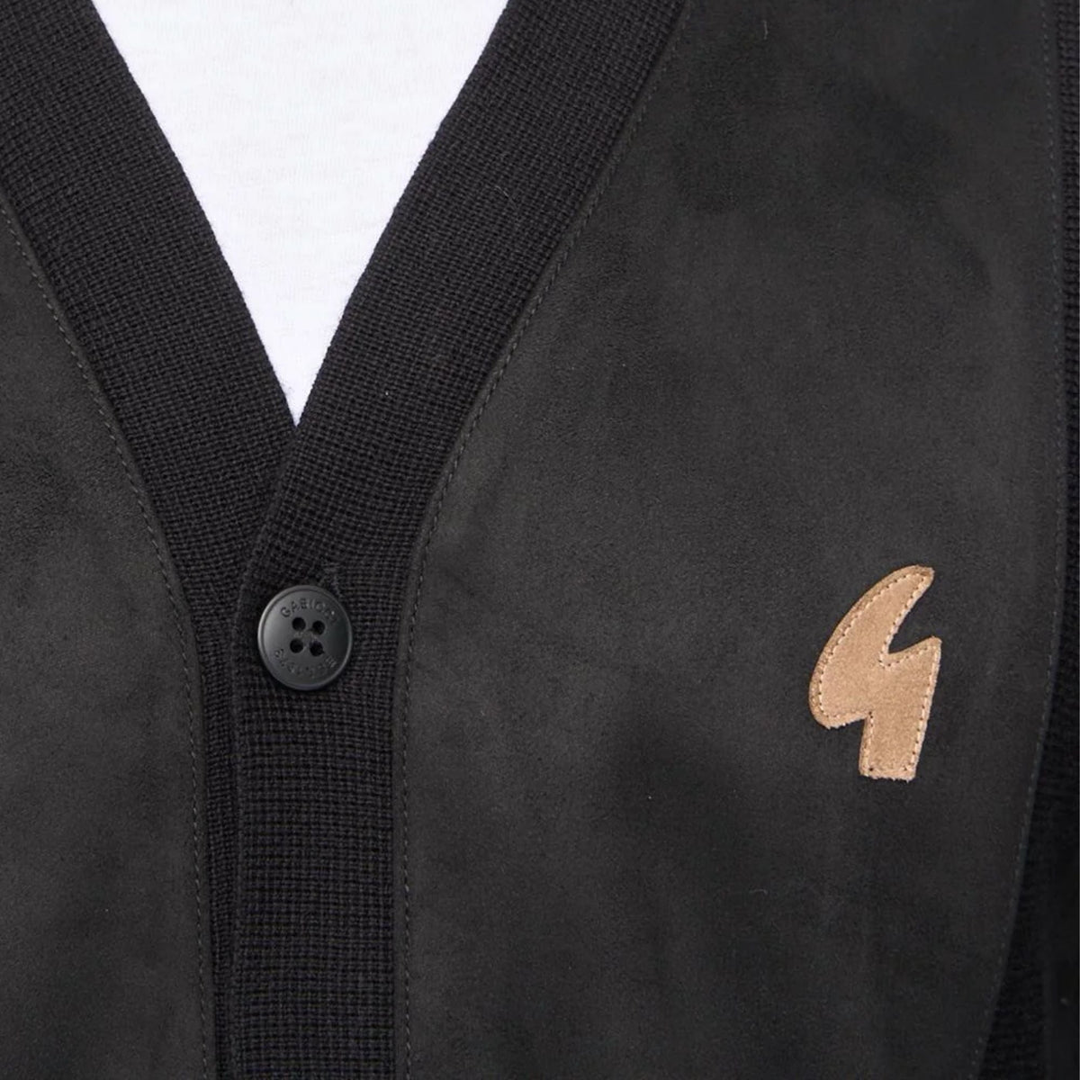 Gabicci Vintage Hurst Long Sleeve Knit Cardigan - Black