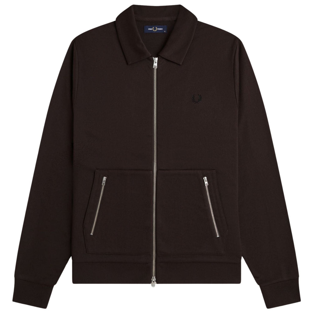 Fred Perry Tennis Tape Track Jacket - Rich Brown