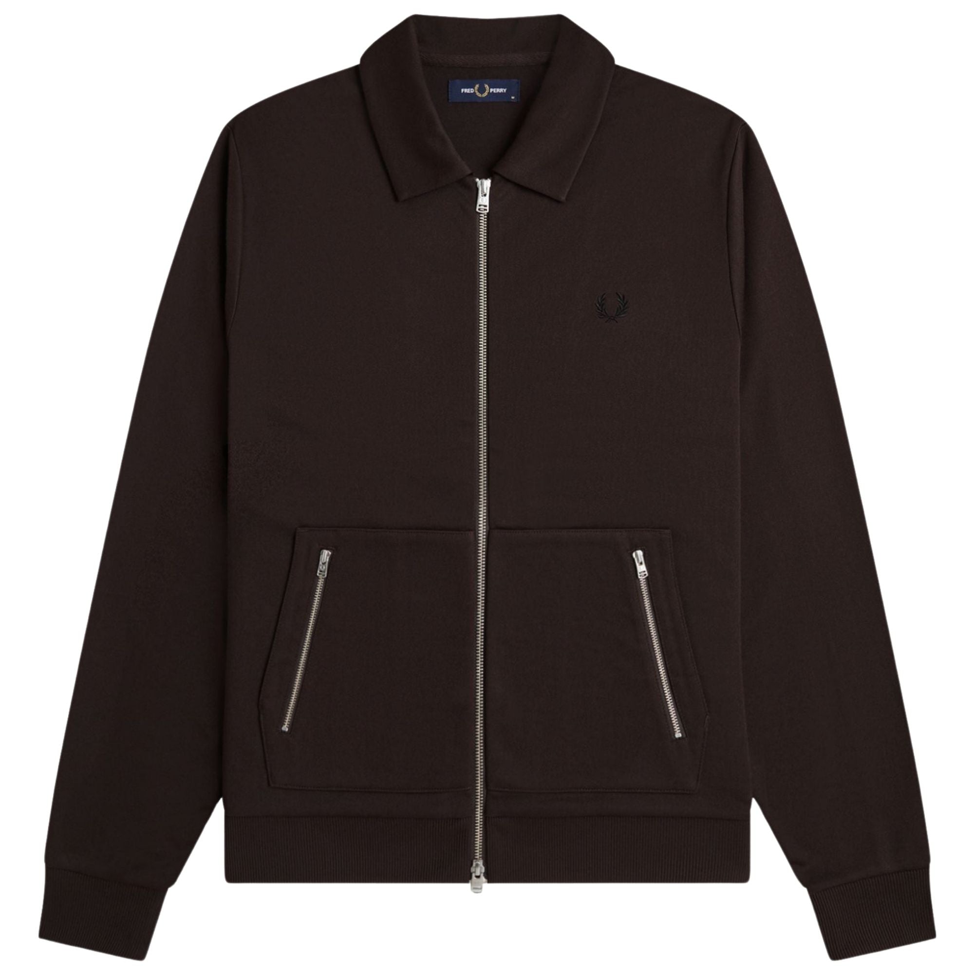 Fred Perry Tennis Tape Track Jacket - Rich Brown