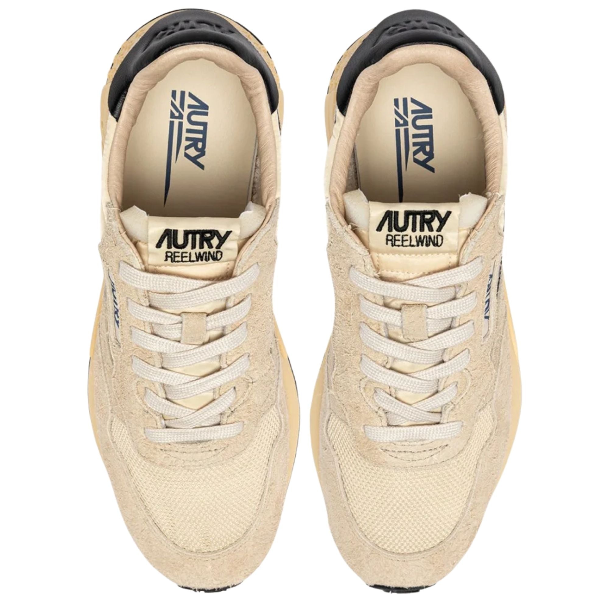 Autry Reelwind Low Sneakers - Ecru/Black