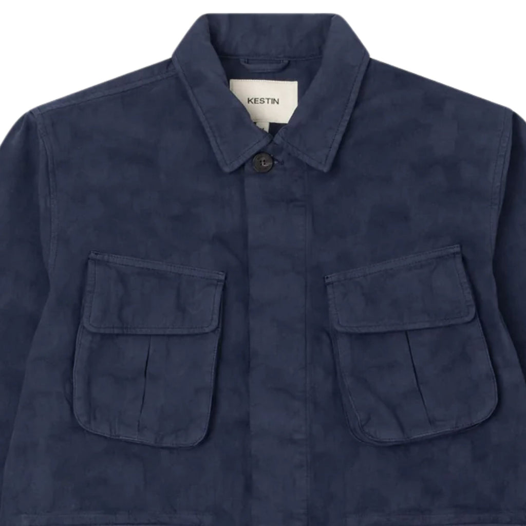 Kestin Jacquard Ripstop Cotton Tyndrum Jacket  - Navy