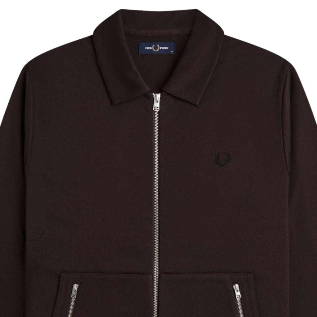Fred Perry Tennis Tape Track Jacket - Rich Brown