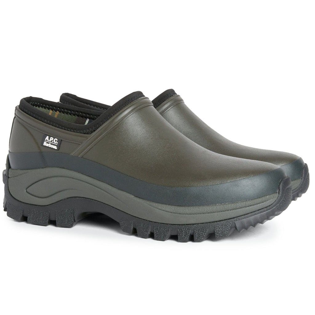 Barbour x A.P.C Clog - Dark Sage