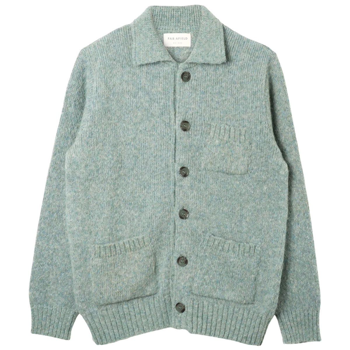 Far Afield Station Cardigan - Aqua Blue