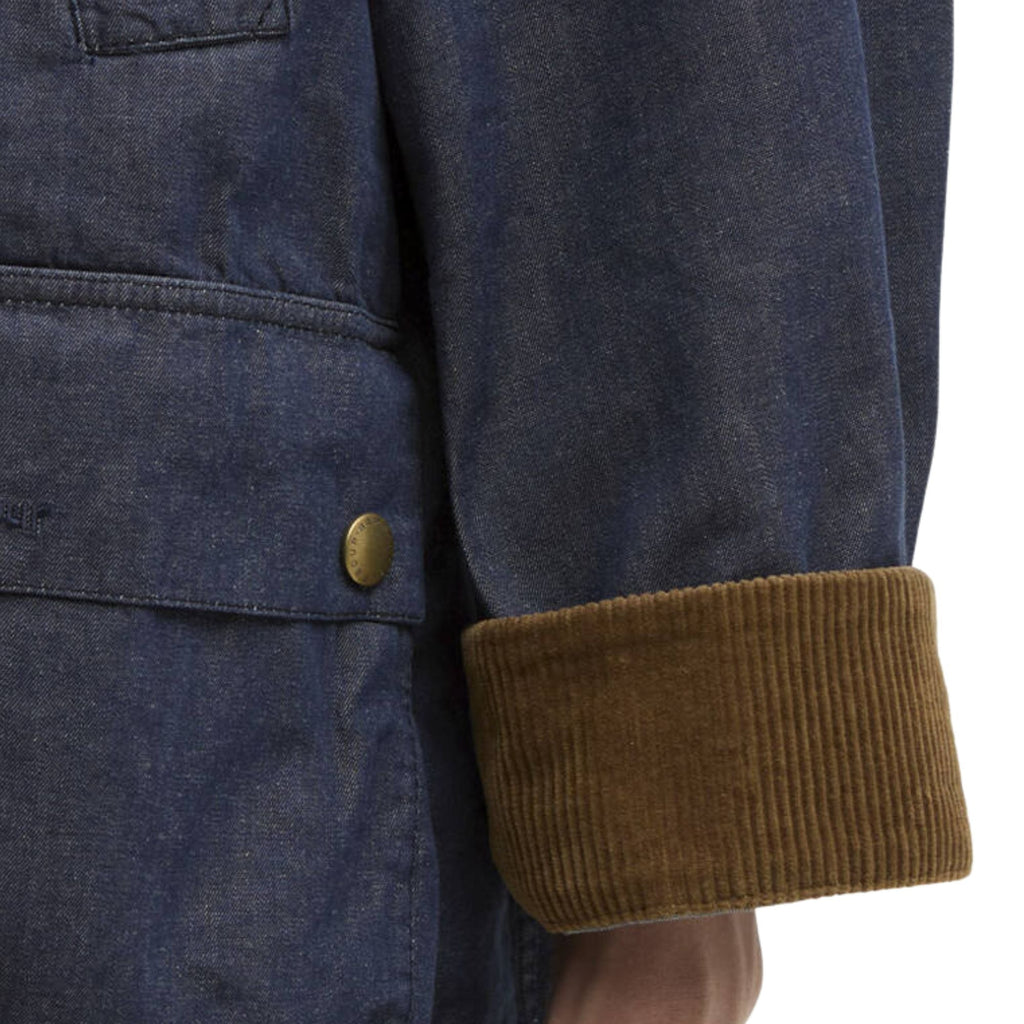 Barbour Oversized Bedale Denim Casual Jacket - Indigo