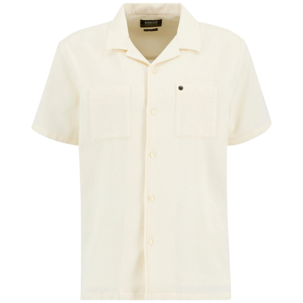 Barbour International Wayback Waffle Shirt - Whisper White