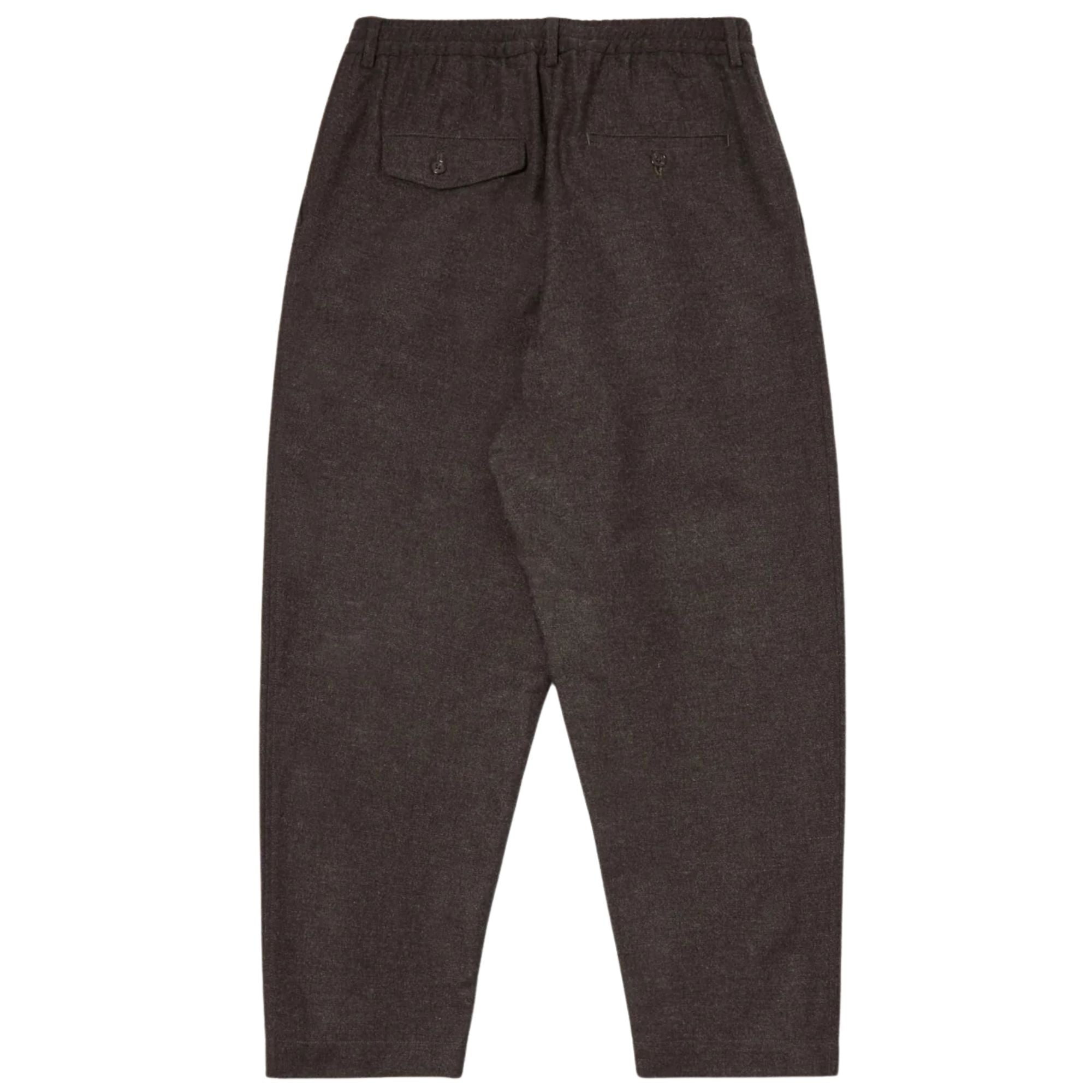 Universal Works Pleated Track Pant Recycled It Tweed - Brown