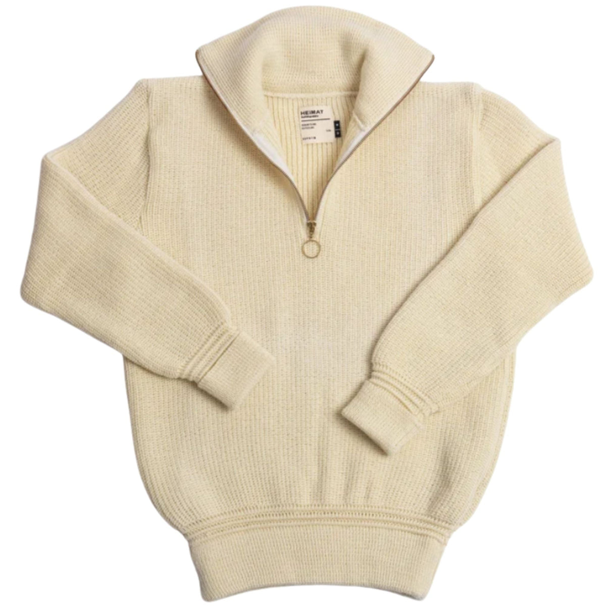 Heimat Virgin Wool Skipper Sweater - Seashell