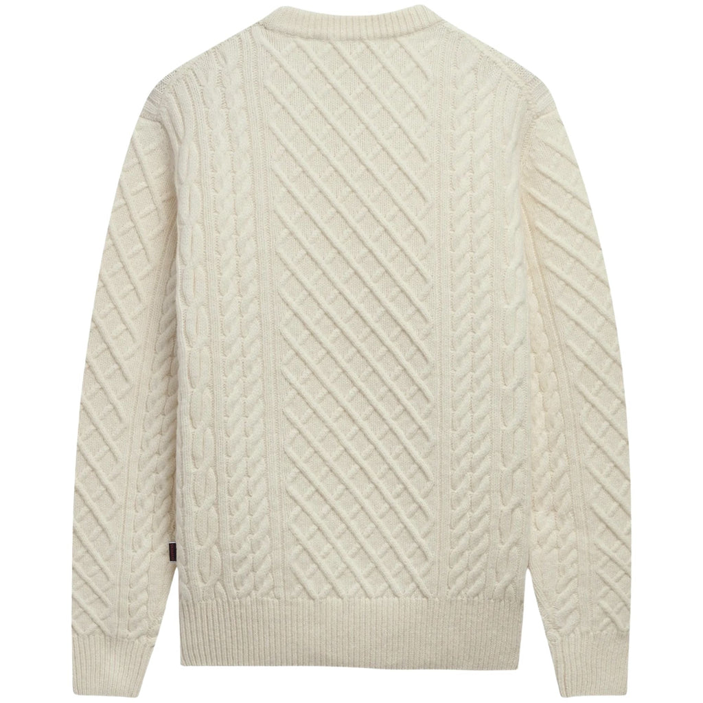 Sebago Flemish Irish Cable-Knit Sweater - White Antique