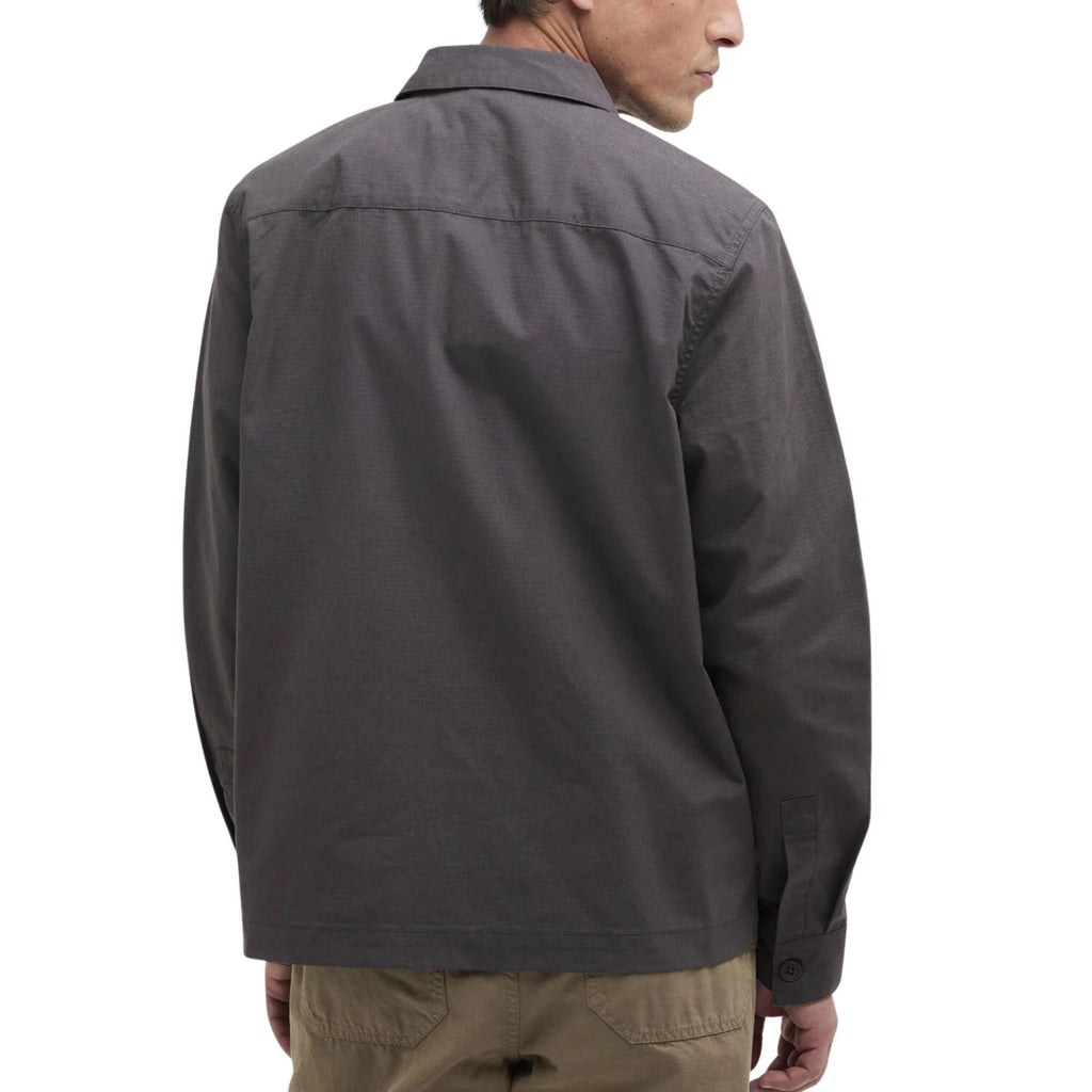 Barbour Crail Wax Ripstop Overshirt - Asphalt