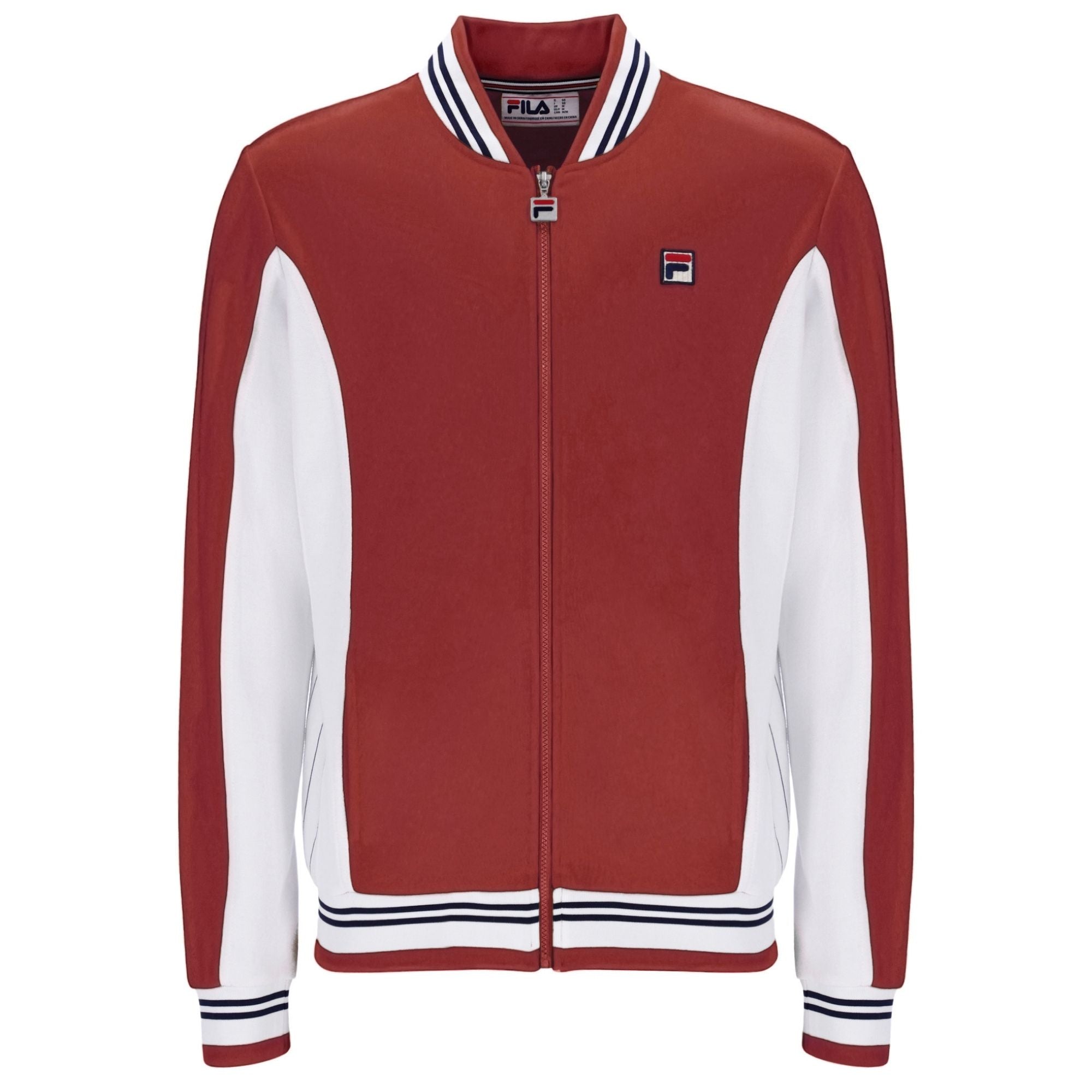 Fila Vintage Settanta Baseball Track Top - Garnet