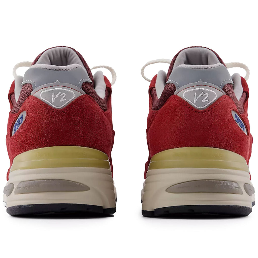 New Balance Made In UK 991V2 Vintage Sports Shoes - Karanda Red