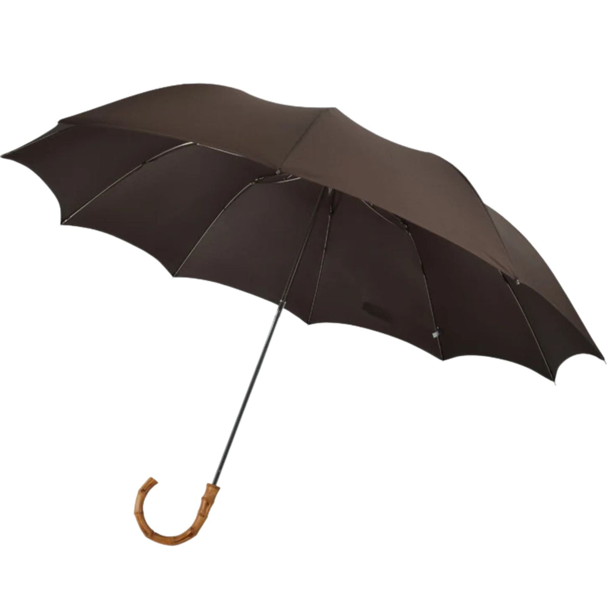 Fox Umbrellas TEL4 Whangee Crook Umbrella - Brown