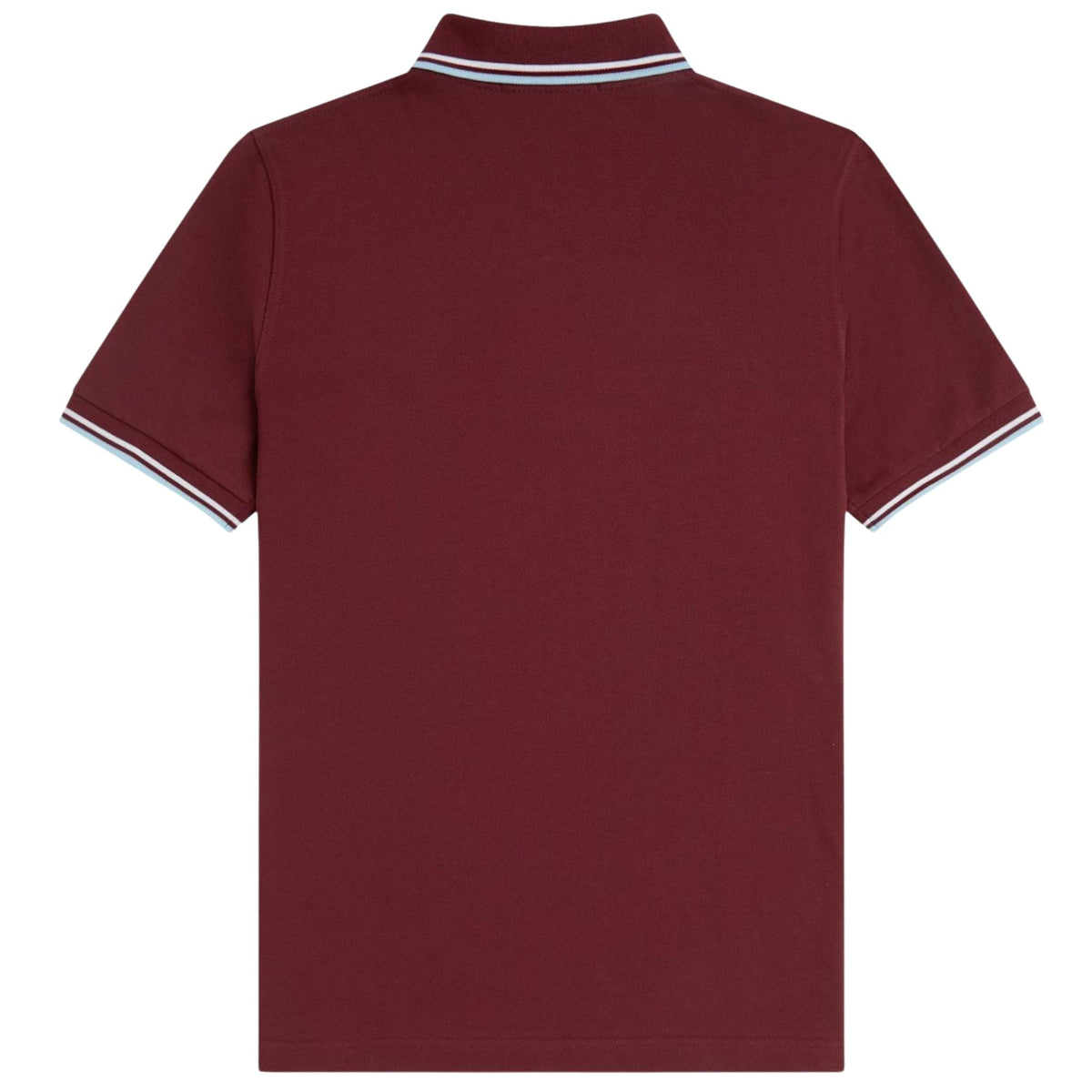 Fred Perry Reissues M12 Twin Tipped Polo - Maroon/White/Ice