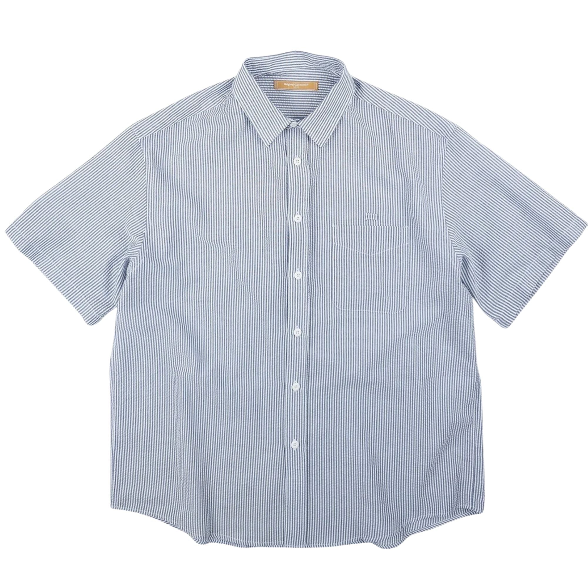 FrizmWORKS OG Stripe Seersucker Shirt - Blue