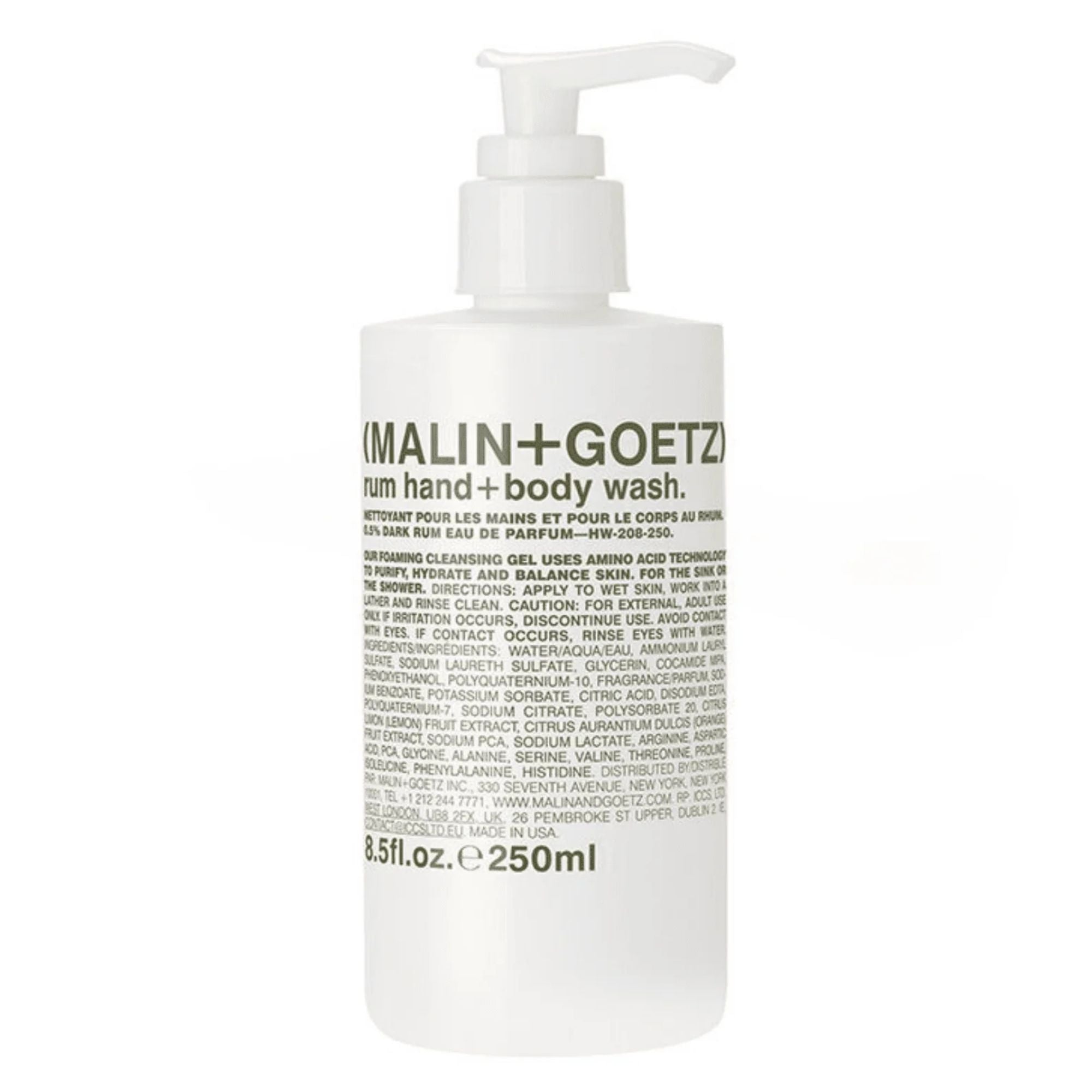 Malin + Goetz Rum Hand + Body Wash 250ml