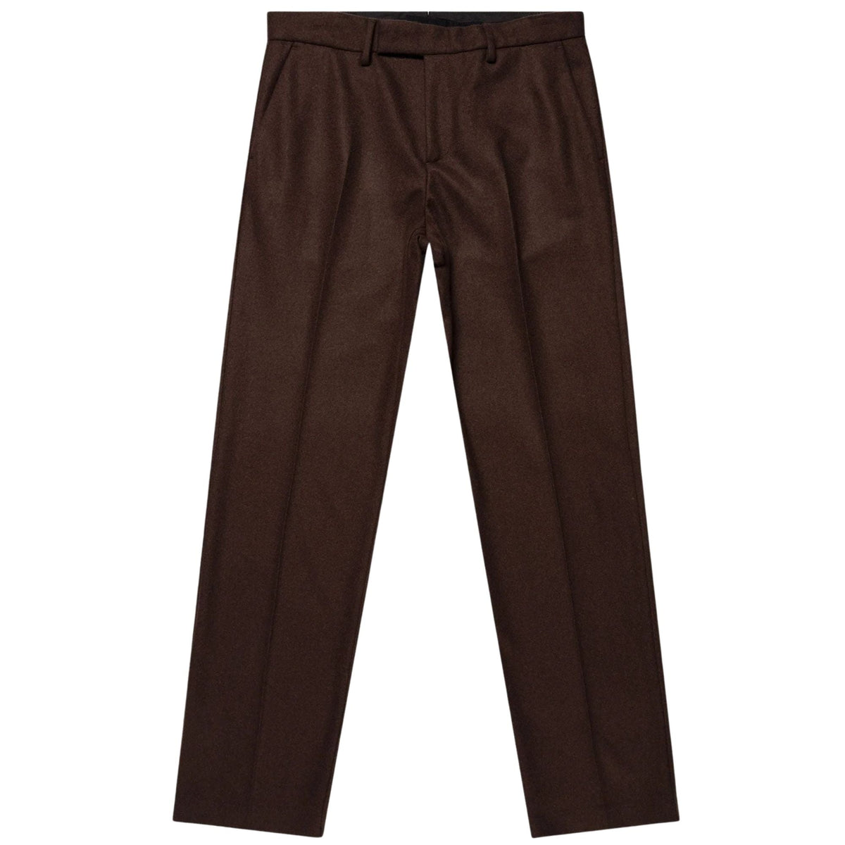 Sunspel Boiled Wool Trousers - Truffle