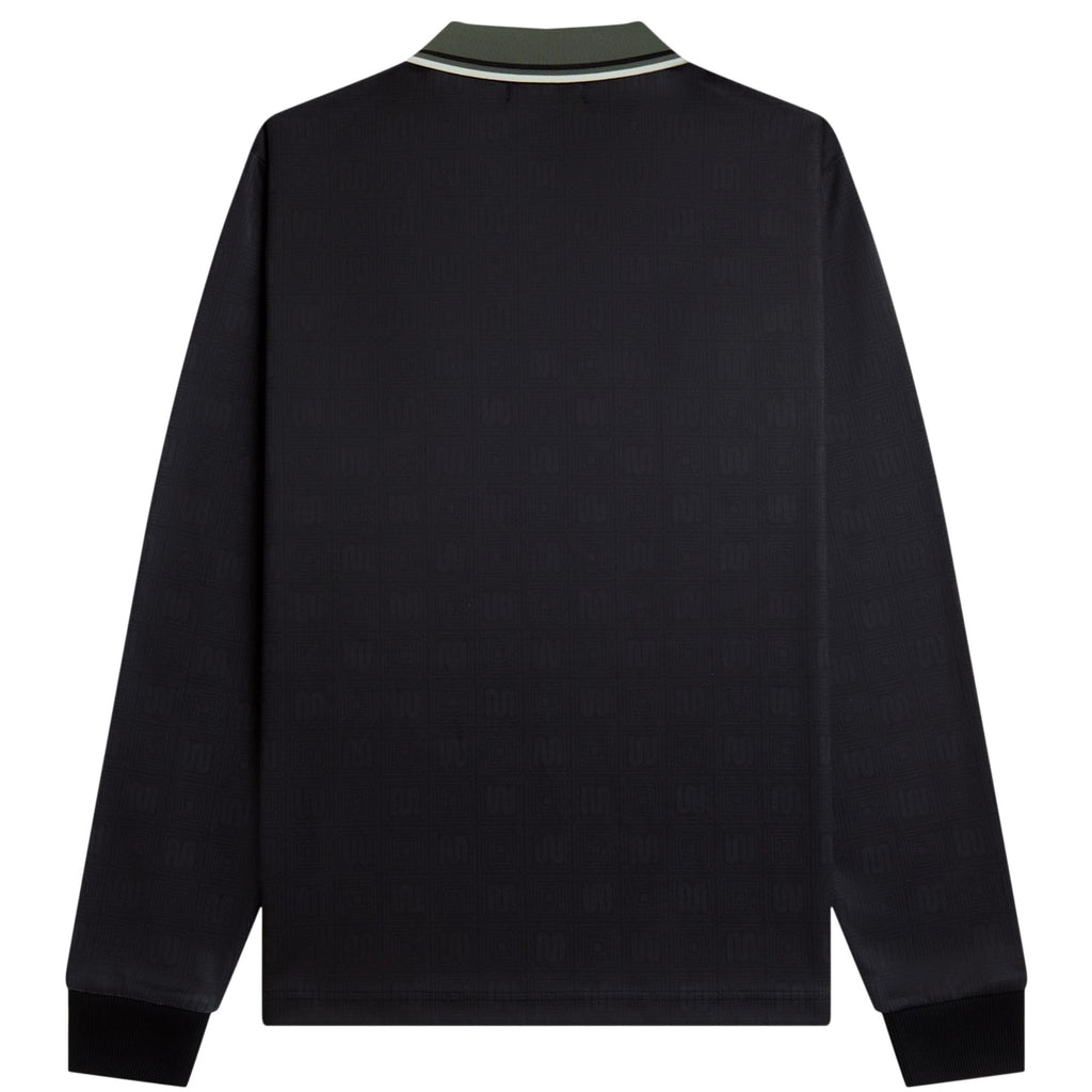 Fred Perry x Meyba Long Sleeve Polo Shirt - Black