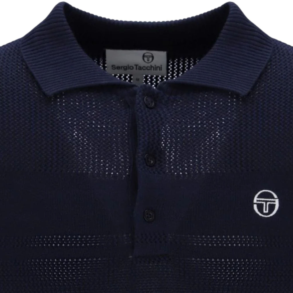 Sergio Tacchini Sabino Knit Polo Shirt - Maritime