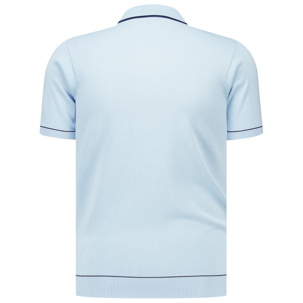 Gabicci Vintage Di Lello Knit Polo - Surf