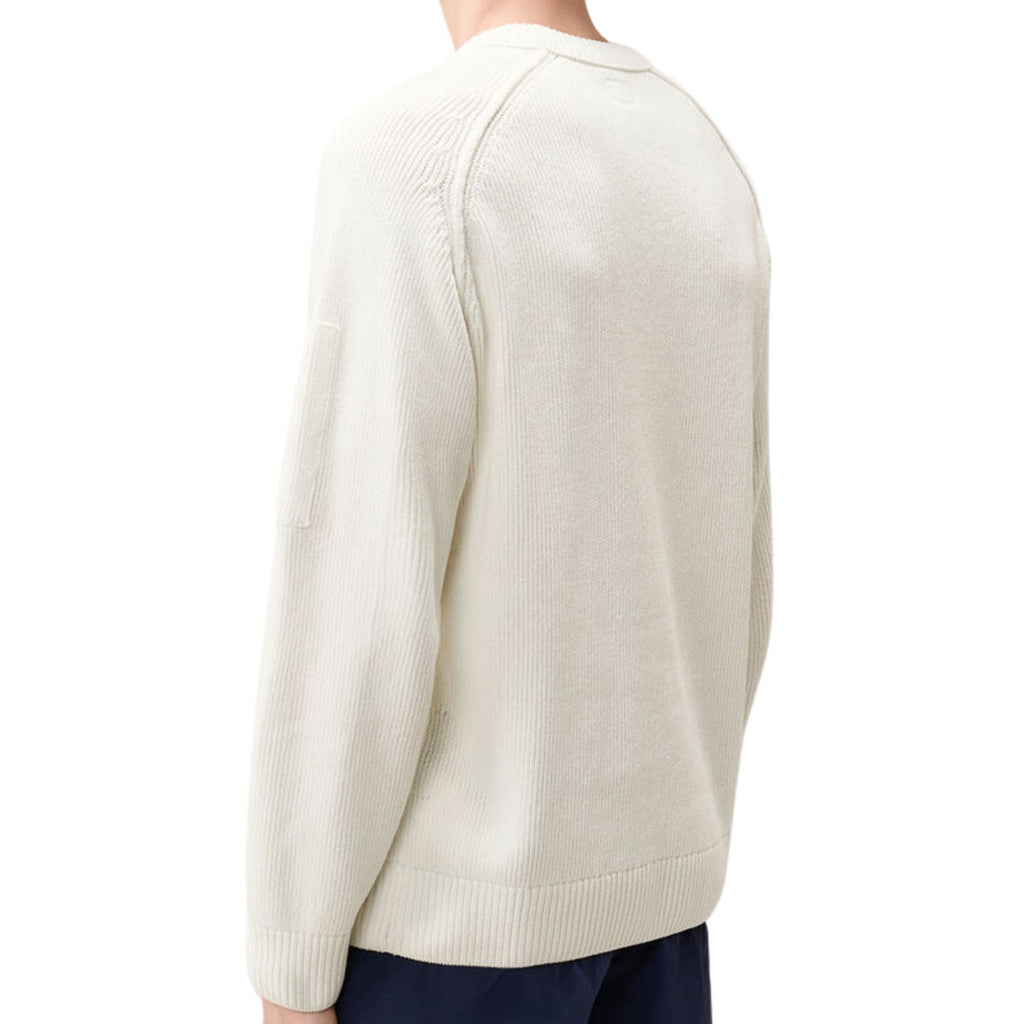 C.P Company Chenille Cotton Lens Crewneck Sweater - Ermine