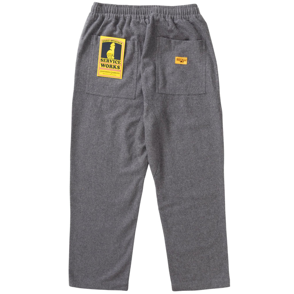 Service Works Flannel Chef Pants - Charcoal