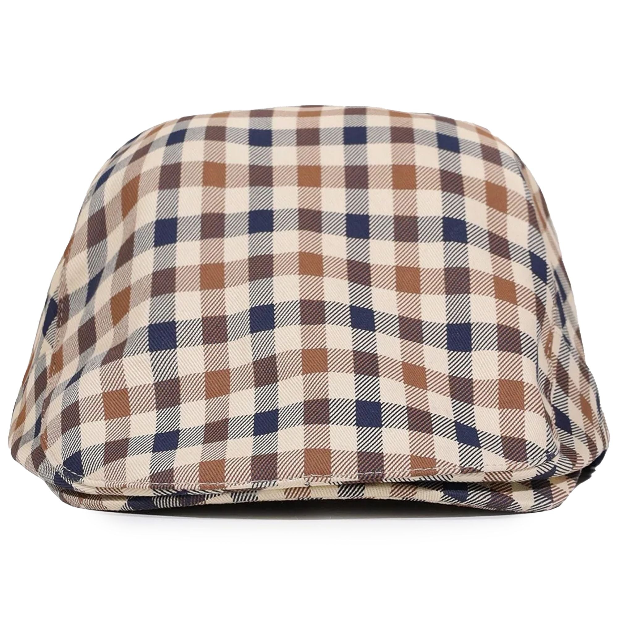 Cotton Flat Hat - Club Check
