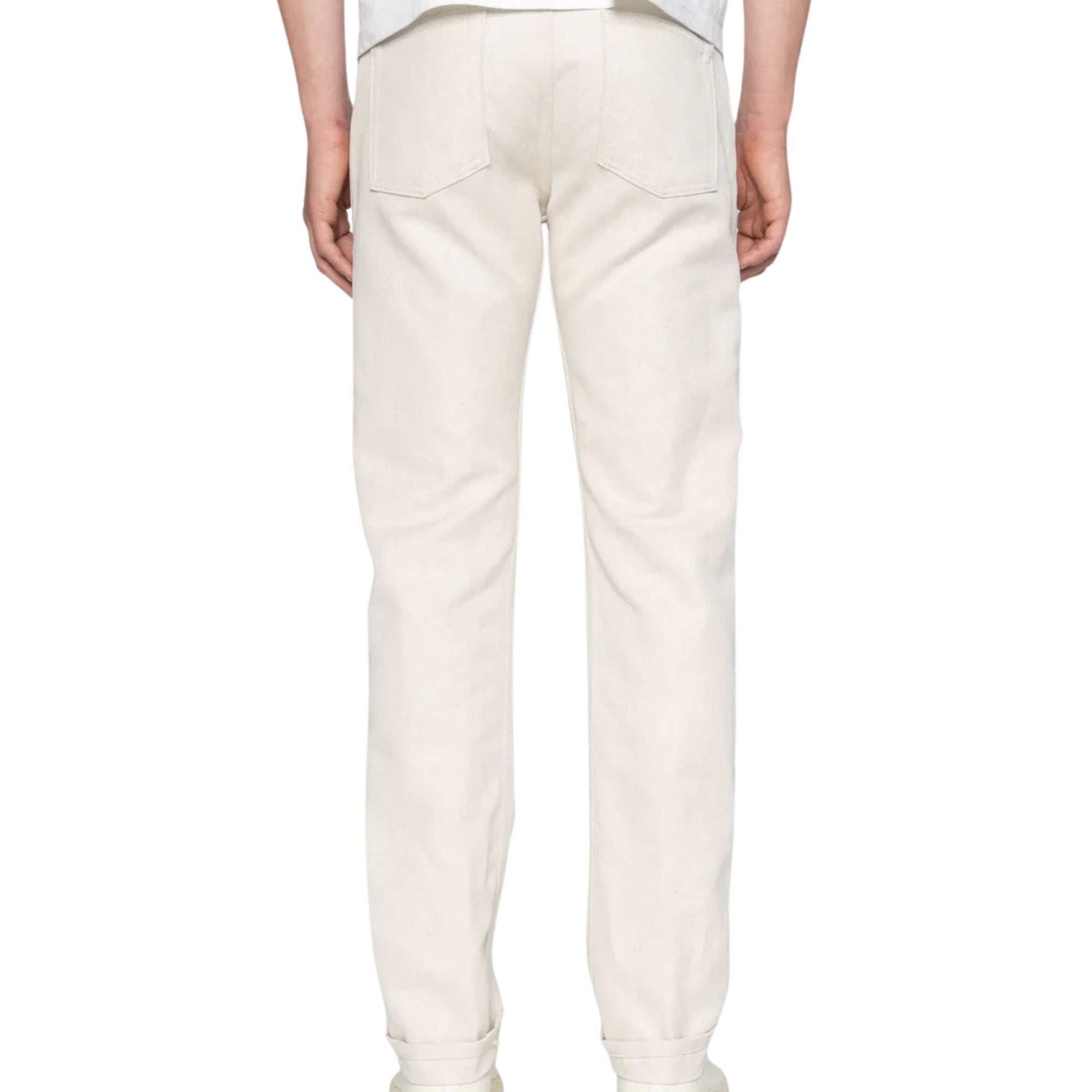 Naked and Famous Denim Weird Guy Tabi Selvedge - Off White