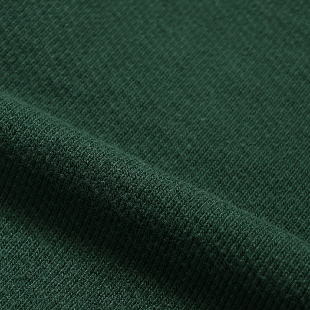 Wonder Looper Double Heavyweight French Terry Pullover Crewneck - Racing Green
