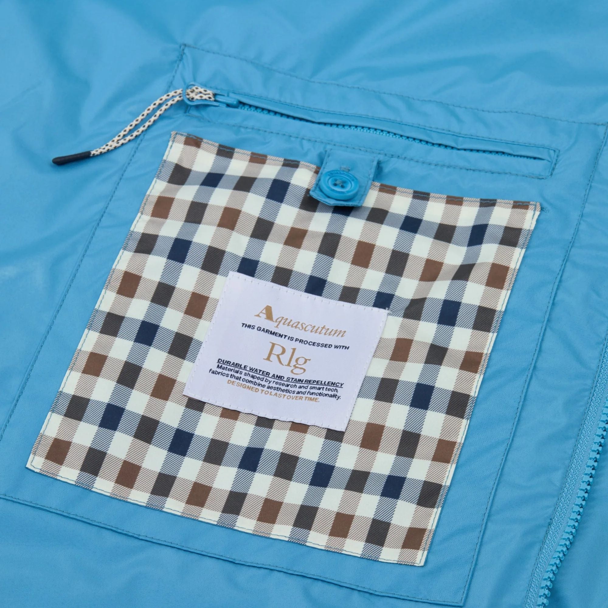 RLG Badge Packable Trench - Avio Blue