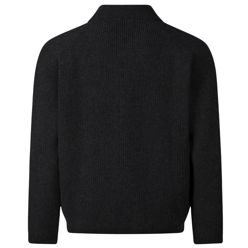 Universal Works Zip Cardigan Eco Wool - Black