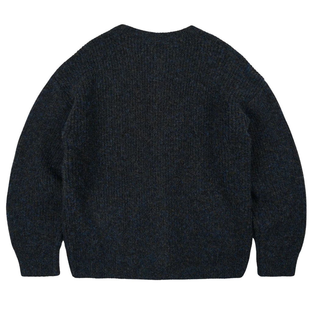 FrizmWORKS Brushed Wool Round Cardigan - Black