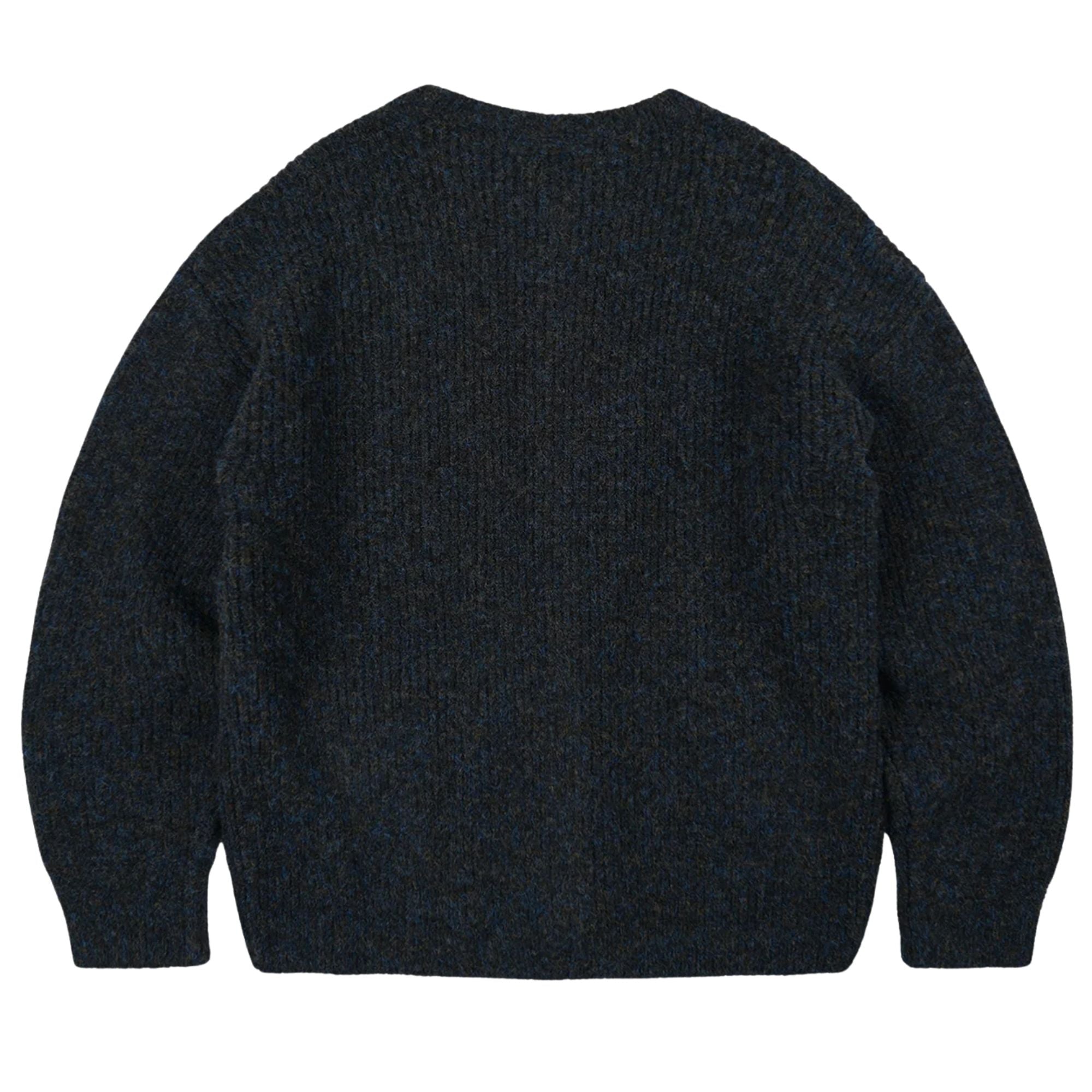 FrizmWORKS Brushed Wool Round Cardigan - Black