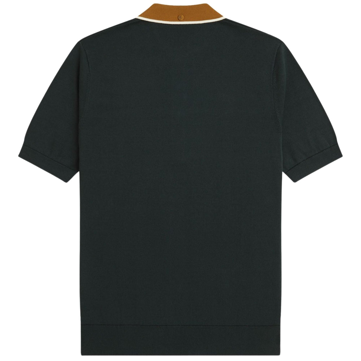 Fred Perry Cable Knit Shirt - Night Green