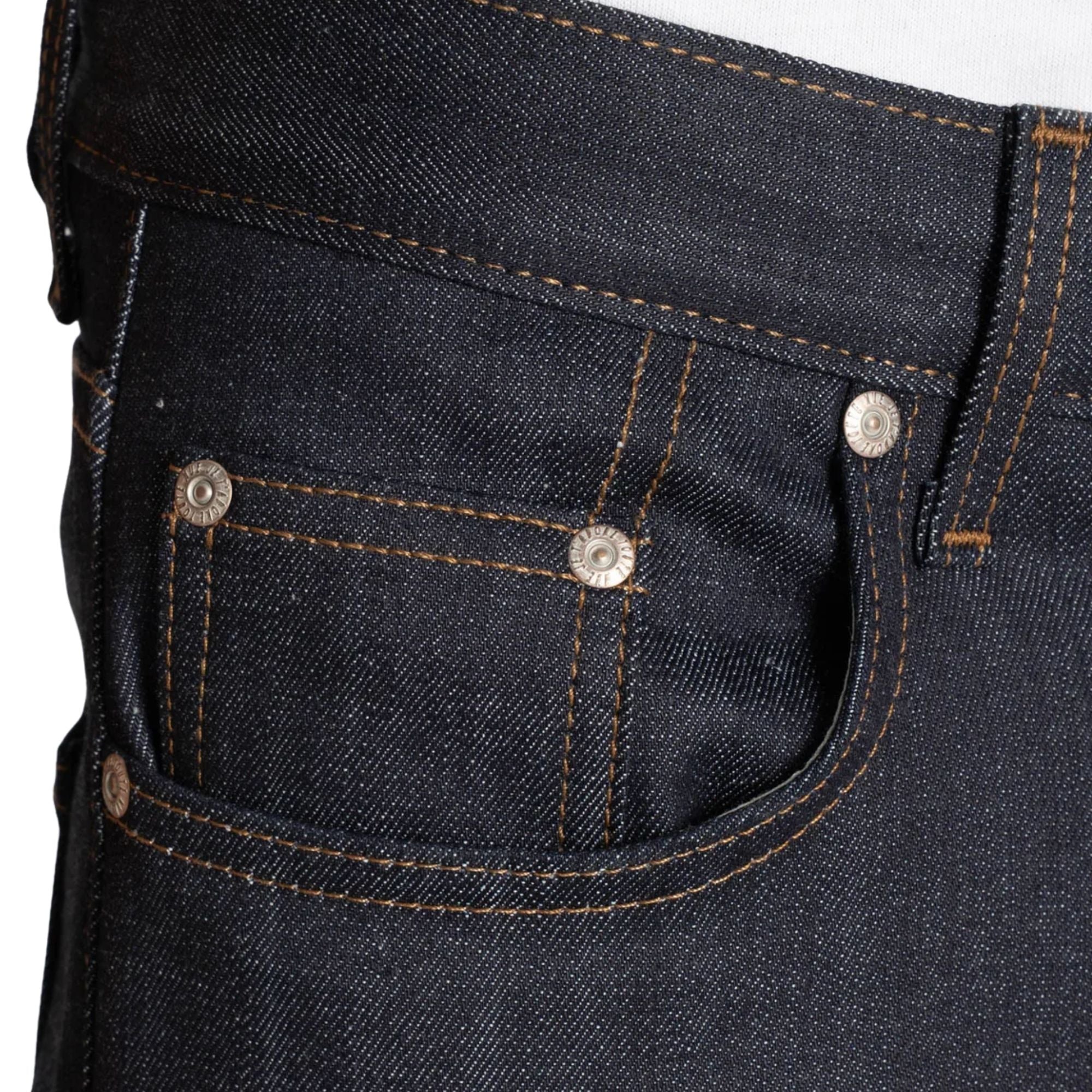 Naked and Famous Denim Super Guy Cashmere Blend Stretch Denim - Indigo