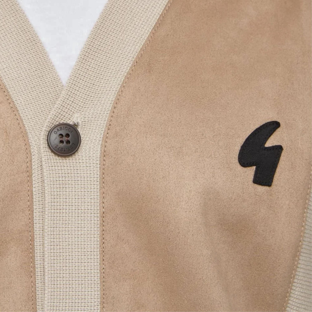 Gabicci Vintage Hurst Long Sleeve Knit Cardigan - Linen