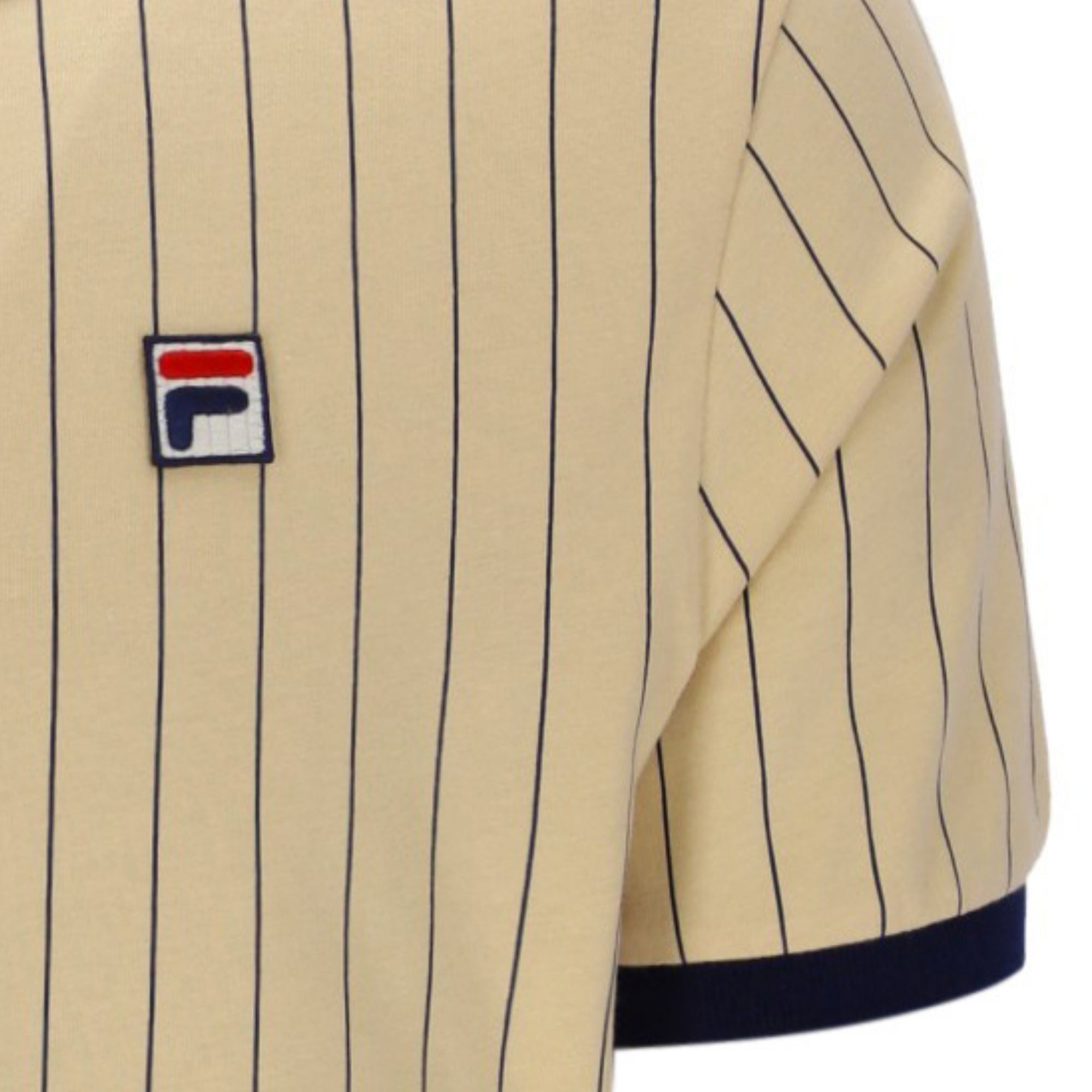 Fila Vintage BB1 Classic Vintage Striped Polo Shirt - Classic Beige