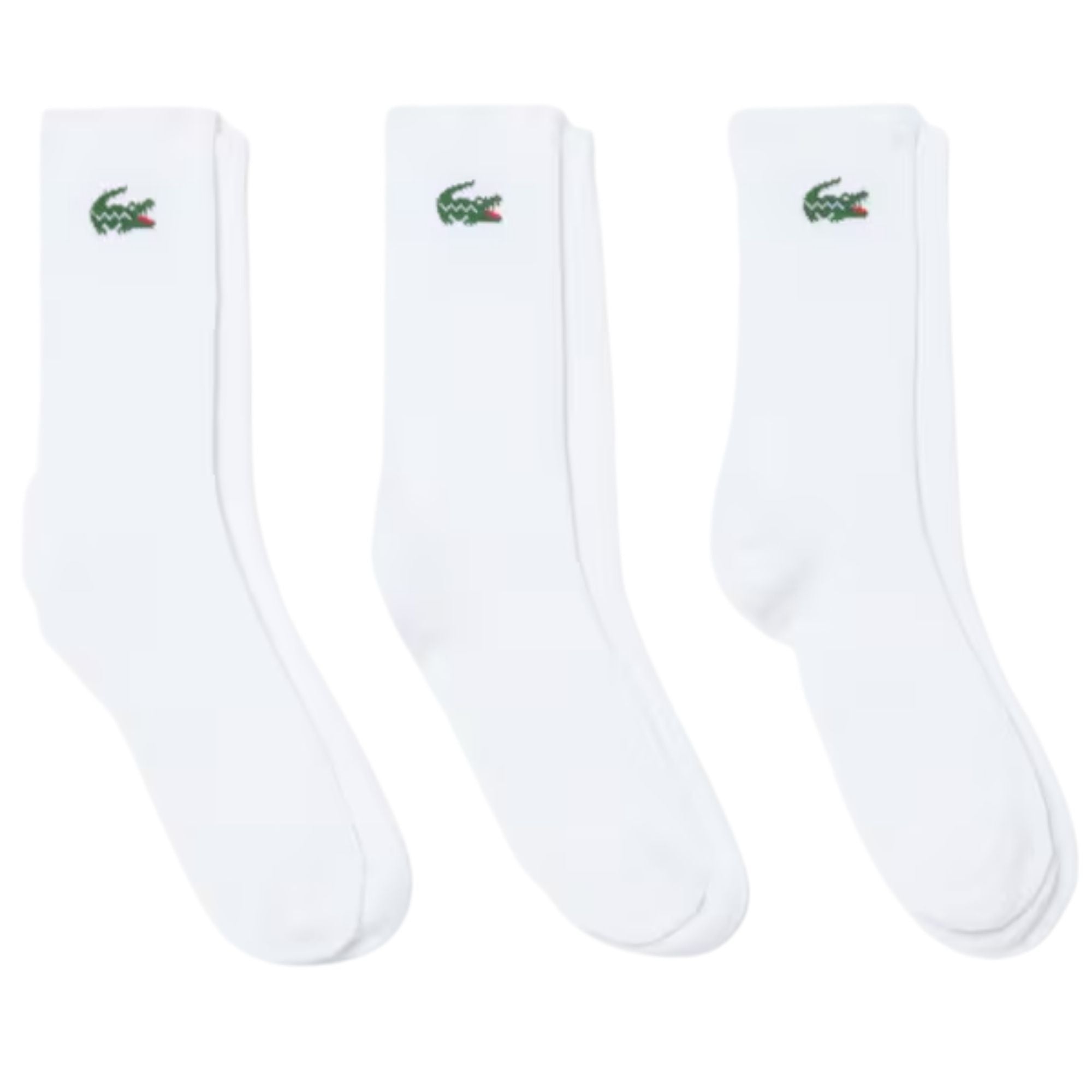 Lacoste 3-Pack Sport Socks - White