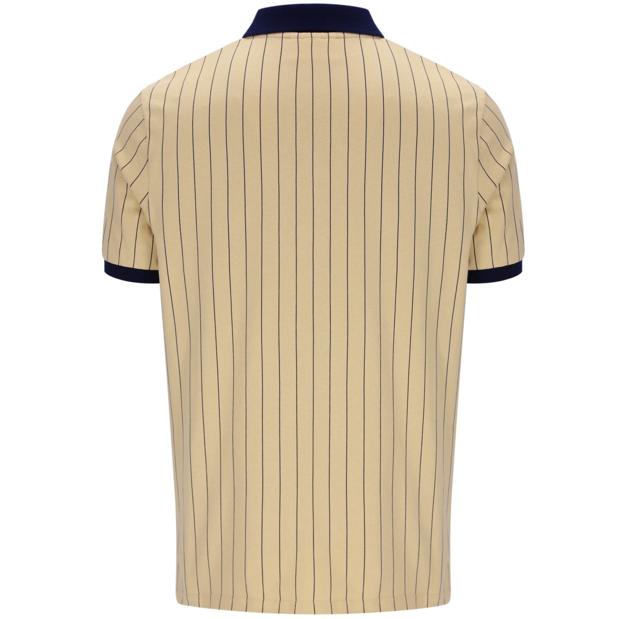 Fila Vintage BB1 Classic Vintage Striped Polo Shirt - Classic Beige