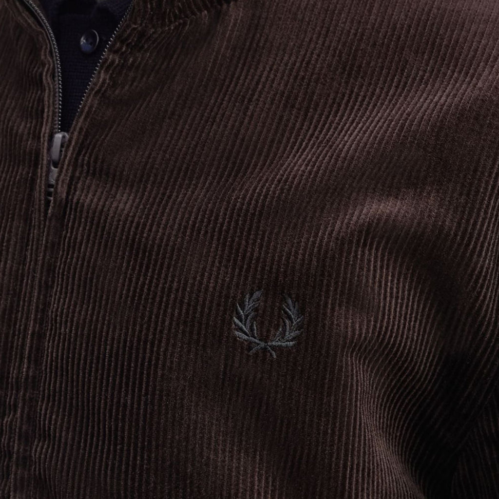 Fred Perry Cord Brentham Jacket - Rich Brown