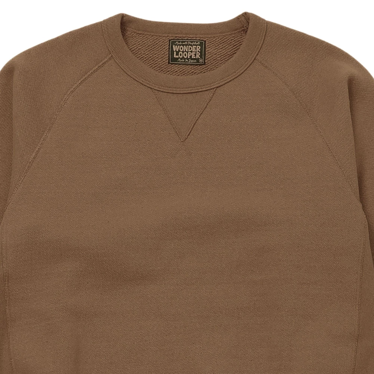 Wonder Looper Double Heavyweight Iron Mordant Foxfibre Pullover Crewneck - Brown