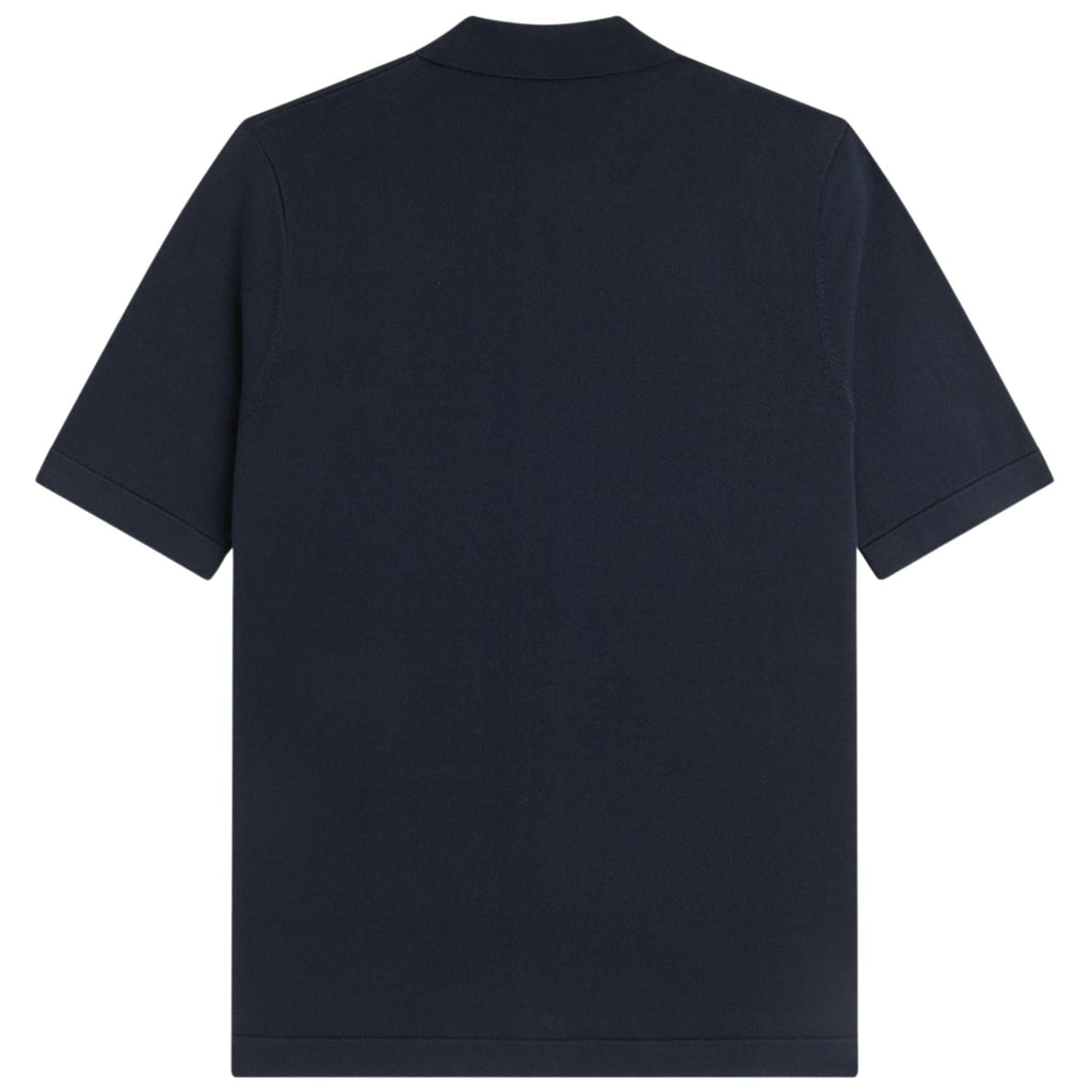 Fred Perry Argyle Button Through Shirt - Navy