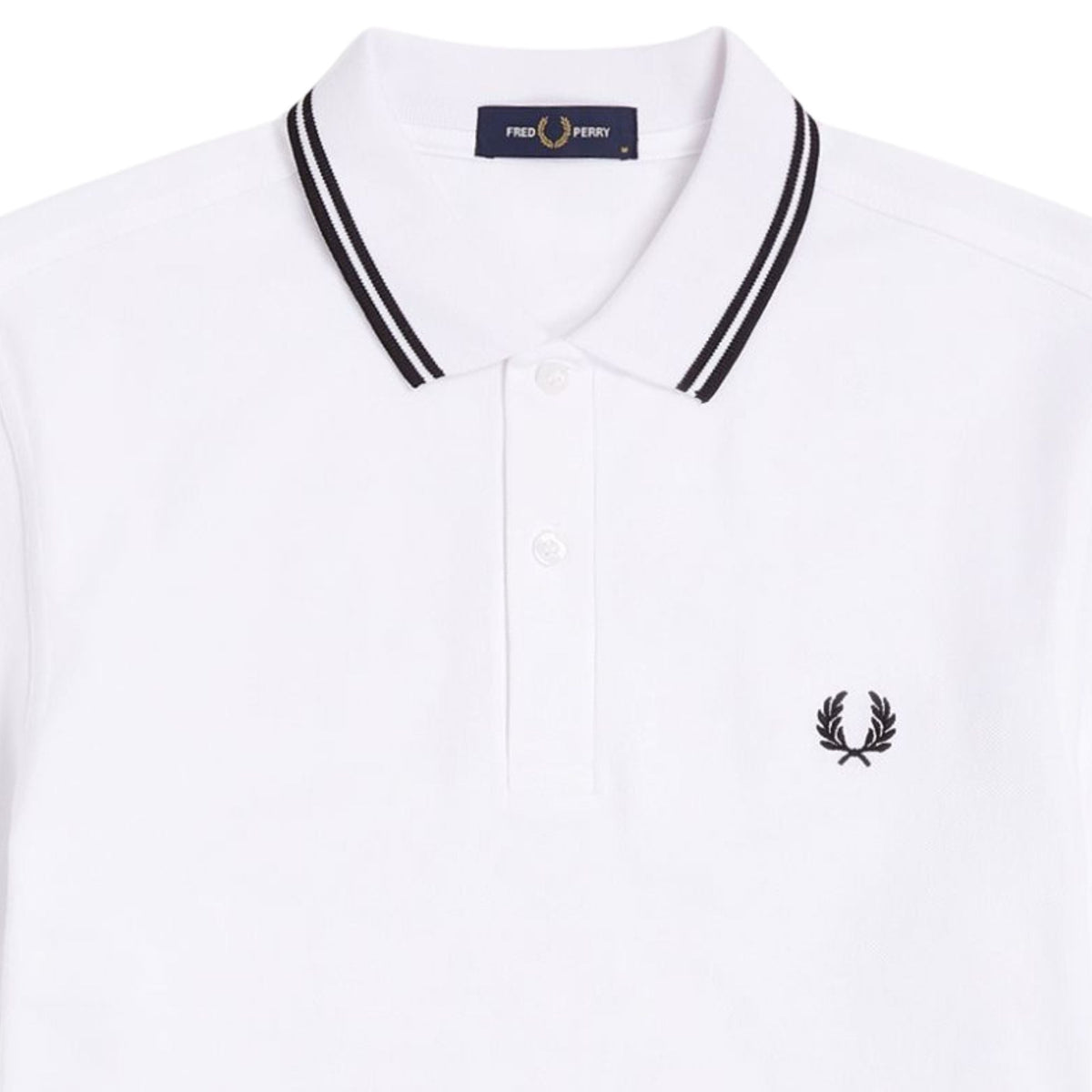 Fred Perry M3600 Twin Tipped Polo Shirt - White